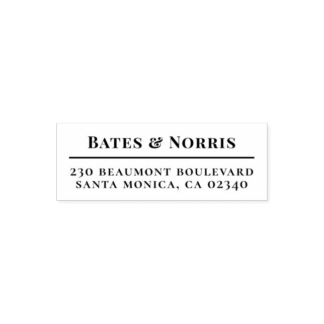 Sello Automático Socios profesionales y dirección de retorno (Diseño)