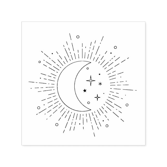 Sello Automático Sol y Luna (Diseño)