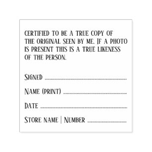 Sello Automático Solicitor certificado legal copia foto de fidelida