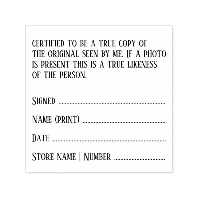 Sello Automático Solicitor certificado legal copia foto de fidelida (Diseño)