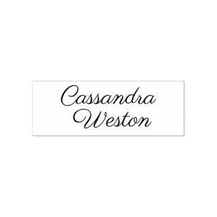 Sello Automático Solo nombre Minimalista elegante simple #5L