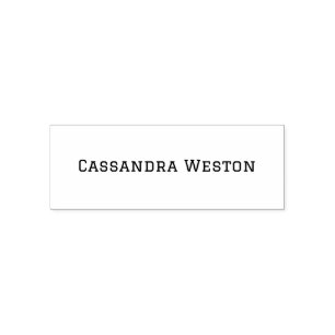 Sello Automático Solo nombre Minimalista simple elegante #1