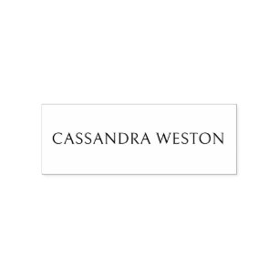 Sello Automático Solo nombre Minimalista simple elegante #82