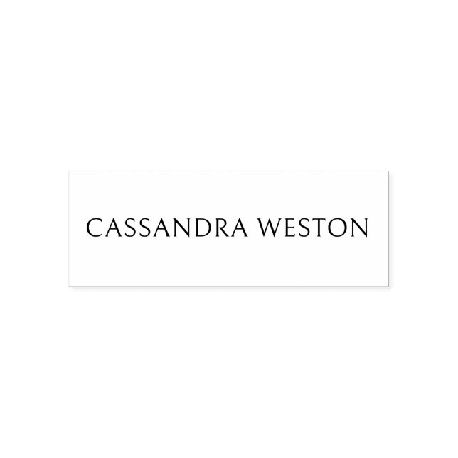 Sello Automático Solo nombre Minimalista simple elegante #82 (Diseño)