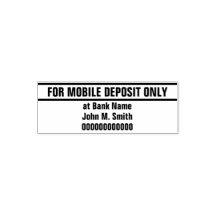 Solo para depósito móvil Nombre del banco y número