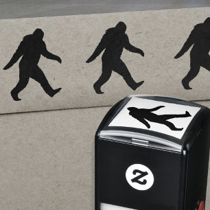 Sello Automático Squatchic de silueta de pie grande Sasquatch