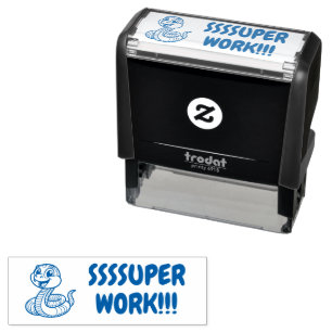 Sello Automático SSSSuper Trabajo Super Serpiente Maestro Estudiant