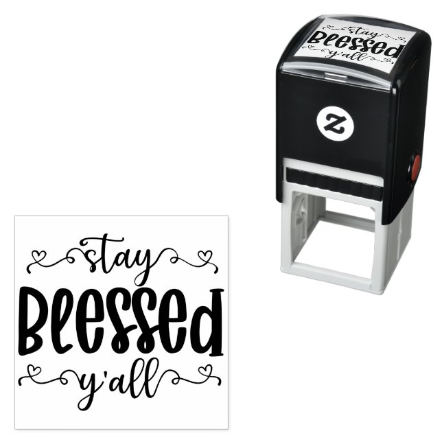 Sello Automático Stay Blessed Y'all - Thanksgiving  (In Situ)