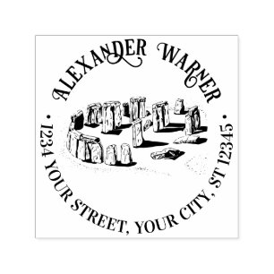 Sello Automático Stonehenge Inglaterra Nombre Dirección de devoluci