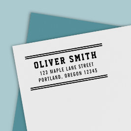 Sello Automático Stripes Varsity Nombre de estilo deportivo Direcci