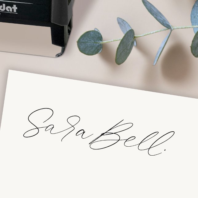 Sello Automático Su firma | Cargar su nombre manuscrito (Upload your signature to create a custom rubber stamp perfect for quick & easy signing!)