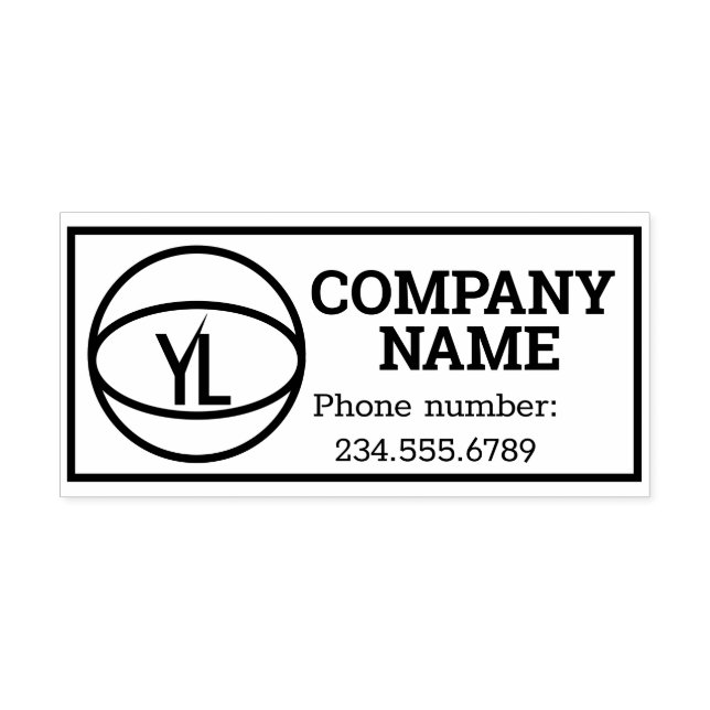 Sello Automático su LOGO .COMPANY NAME (Diseño)