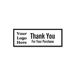 Sello Automático Su logotipo aquí | Gracias Por Su Compra