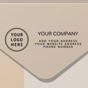 Sello Automático Su logotipo Nombre de la empresa Dirección de devo
