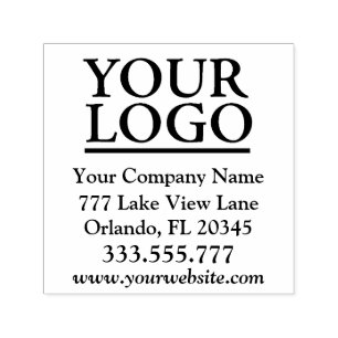Sello Automático Su logotipo, nombre de la empresa, dirección, telé