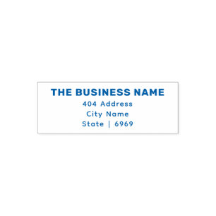 Sello Automático Su negocio de logotipos   Dirección de retorno sim