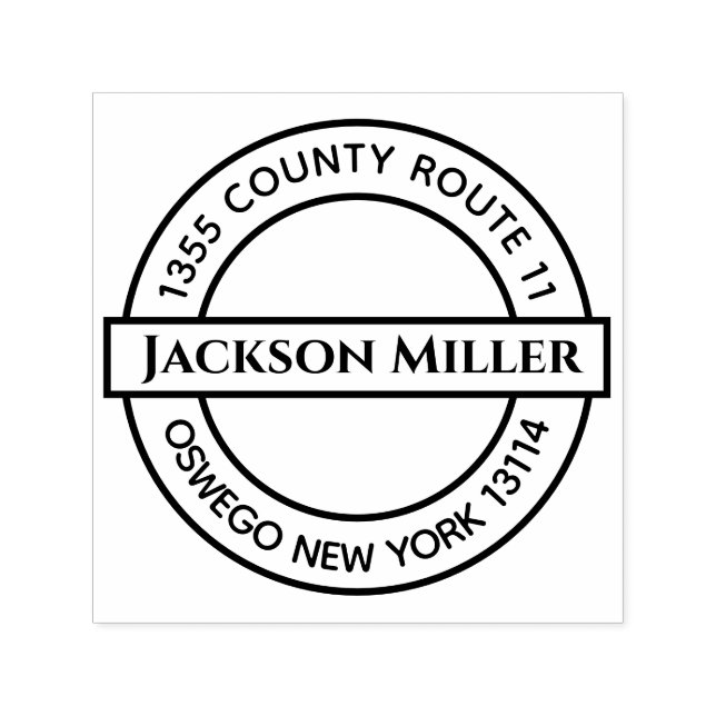 Sello Automático Su nombre y dirección (Diseño)