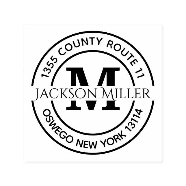 Sello Automático Su nombre y dirección (Diseño)