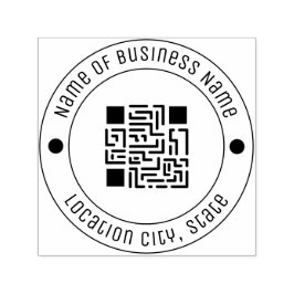 Sello Automático Su Personalizado de código QR Rubber Auto-enlace