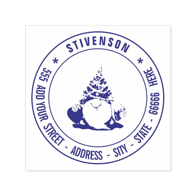 Sello Automático Su propia dirección de devolución Personalizado im (Diseño)