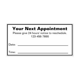 Sello Automático Su Próximo Nombramiento Dr. Office Pacient Reminde