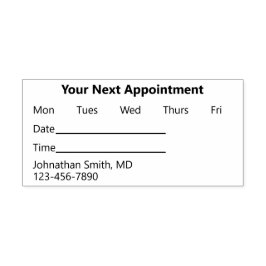 Sello Automático Su siguiente recordatorio de nombramiento para la