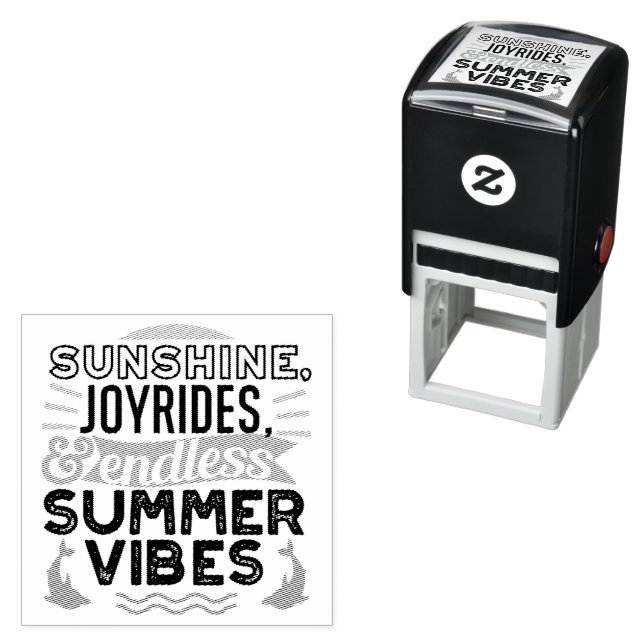 Sello Automático Sunshine & Joyrides - Cita de Vibes de Verano sin  (In Situ)