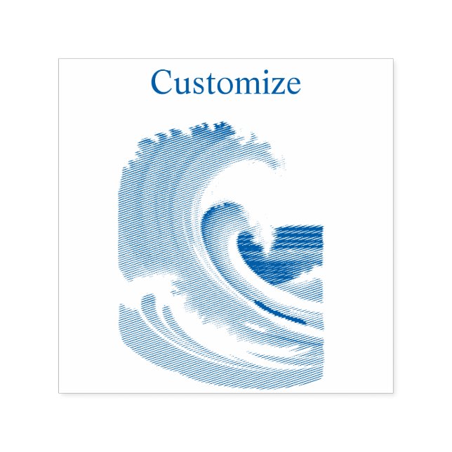 Sello Automático Surfista de Olas Grandes Thunder_Cove (Diseño)