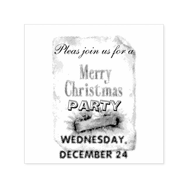 Sello Automático tarjetas de invitaciones de navidad (Diseño)