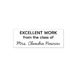 Sello Automático Teacher name personalized excellent work grading