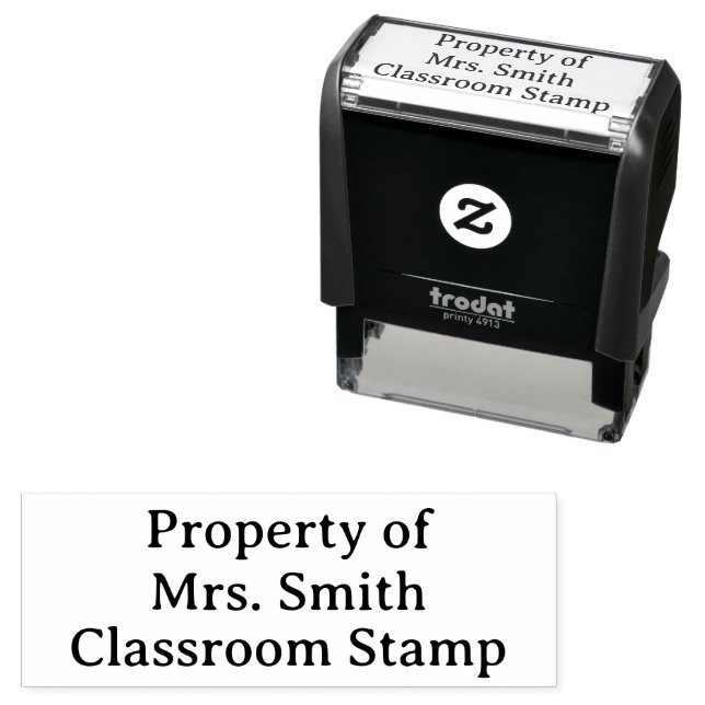 Sello Automático Teacher Property Of Self-Inking Stamp (In Situ)