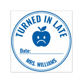 Sello Automático Teacher Student Late Feedback Sad Face