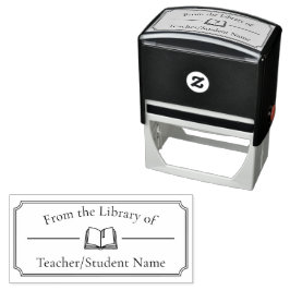 Sello Automático Teacher Student Library Book Custom Name Ex Libris