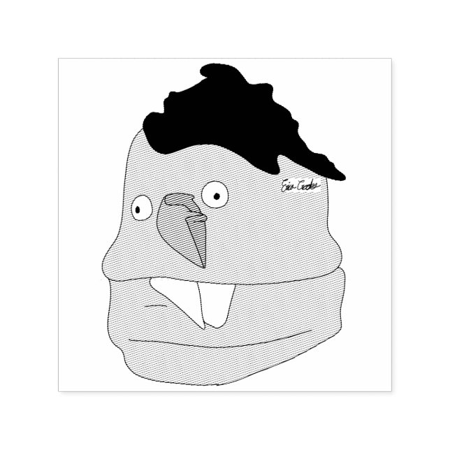 Sello Automático Teardrop nose goofy puppet (Diseño)