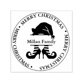 Sello Automático Tema Chica de Navidades elf