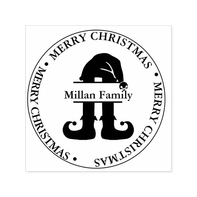 Sello Automático Tema de Elf Navidades Boy (Diseño)