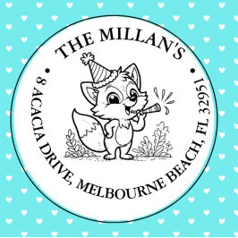 Sello Automático tema de la fiesta de cumpleaños