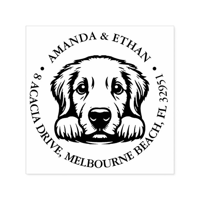 Sello Automático Tema de Labrador (Diseño)