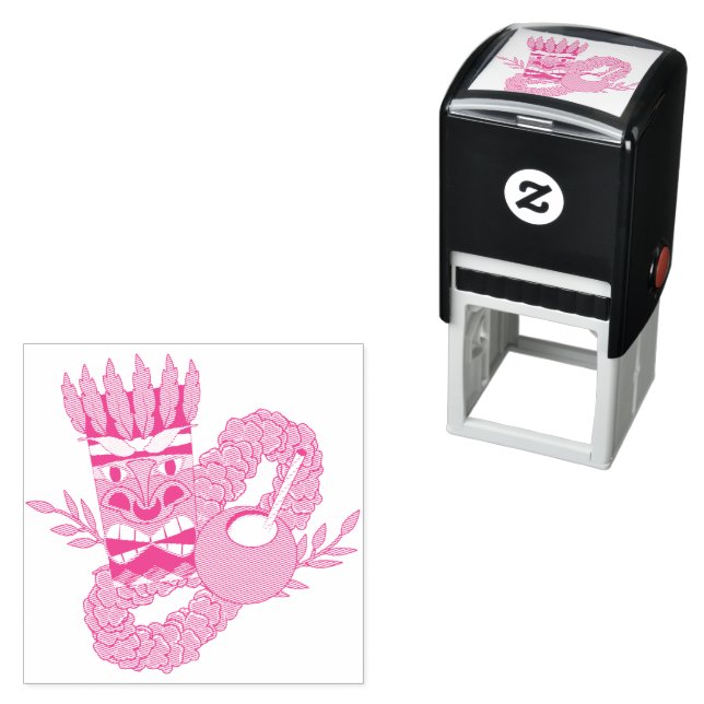 Sello Automático Tema de Luau (In Situ)