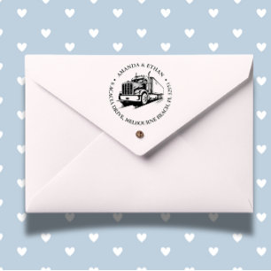 Sello Automático Tema de Semi Truck