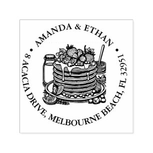 Sello Automático Tema del aperitivo de panqueques calientes