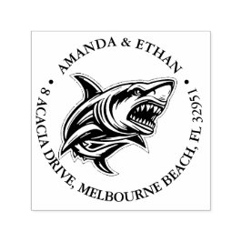 Sello Automático Tema del Tiburón enojado