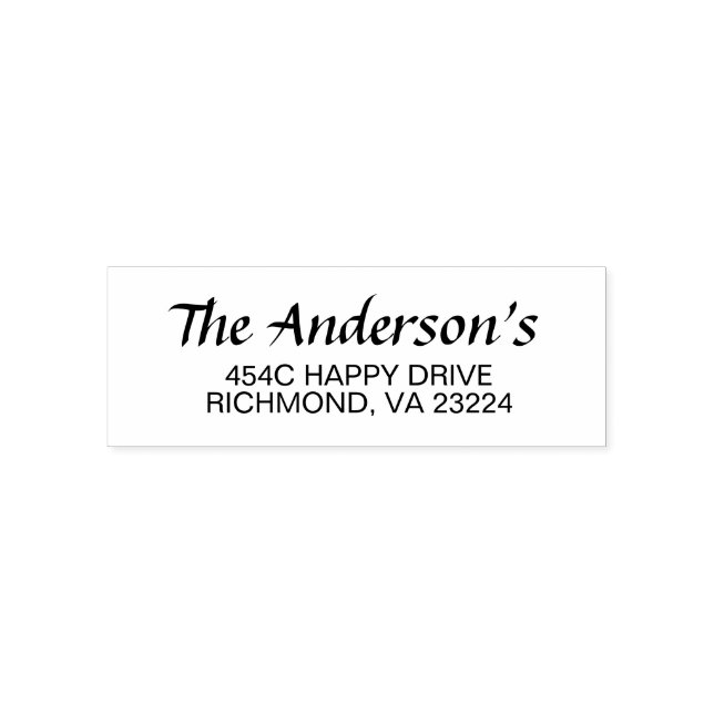 Sello Automático Tema moderno boda negro y blanco (Diseño)