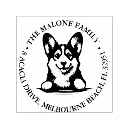 Sello Automático Tema personalizado de Corgi