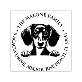 Sello Automático Tema personalizado de Dachshund