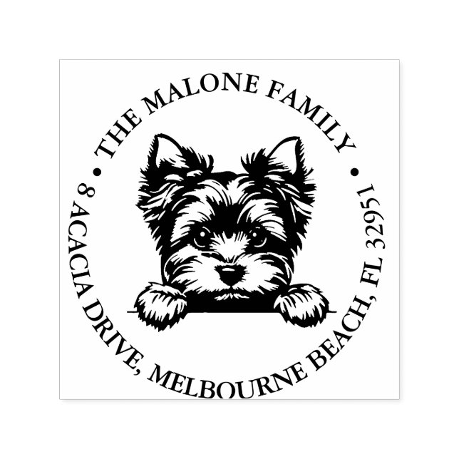 Sello Automático Tema personalizado de la cachorra del territorio g (Diseño)