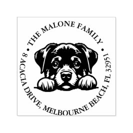 Sello Automático Tema personalizado de Peeking Rockweiler