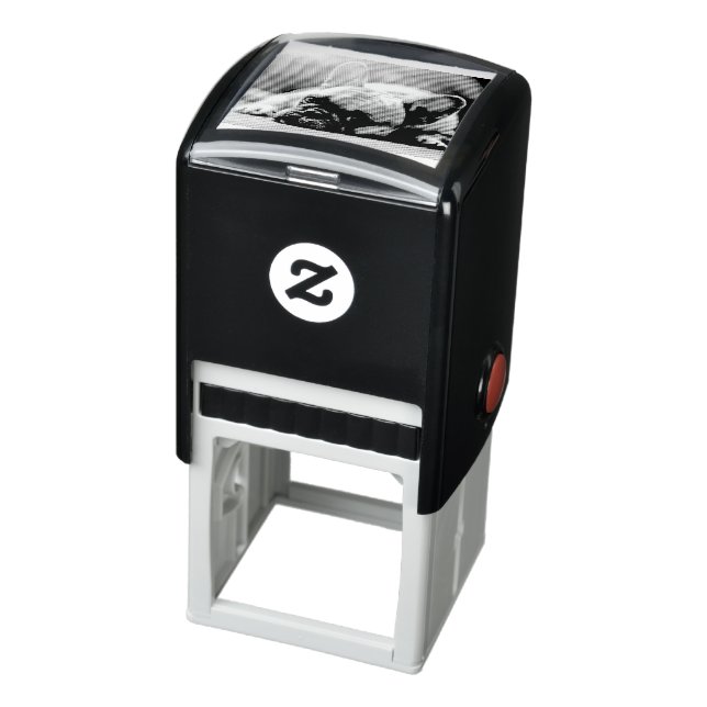 Sello Automático tendido de bulldog francés (Producto)