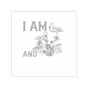 Sello Automático Tengo seis años y soy flamante