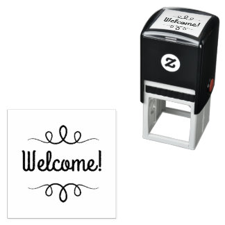 Sello Automático Texto de bienvenida con sabor